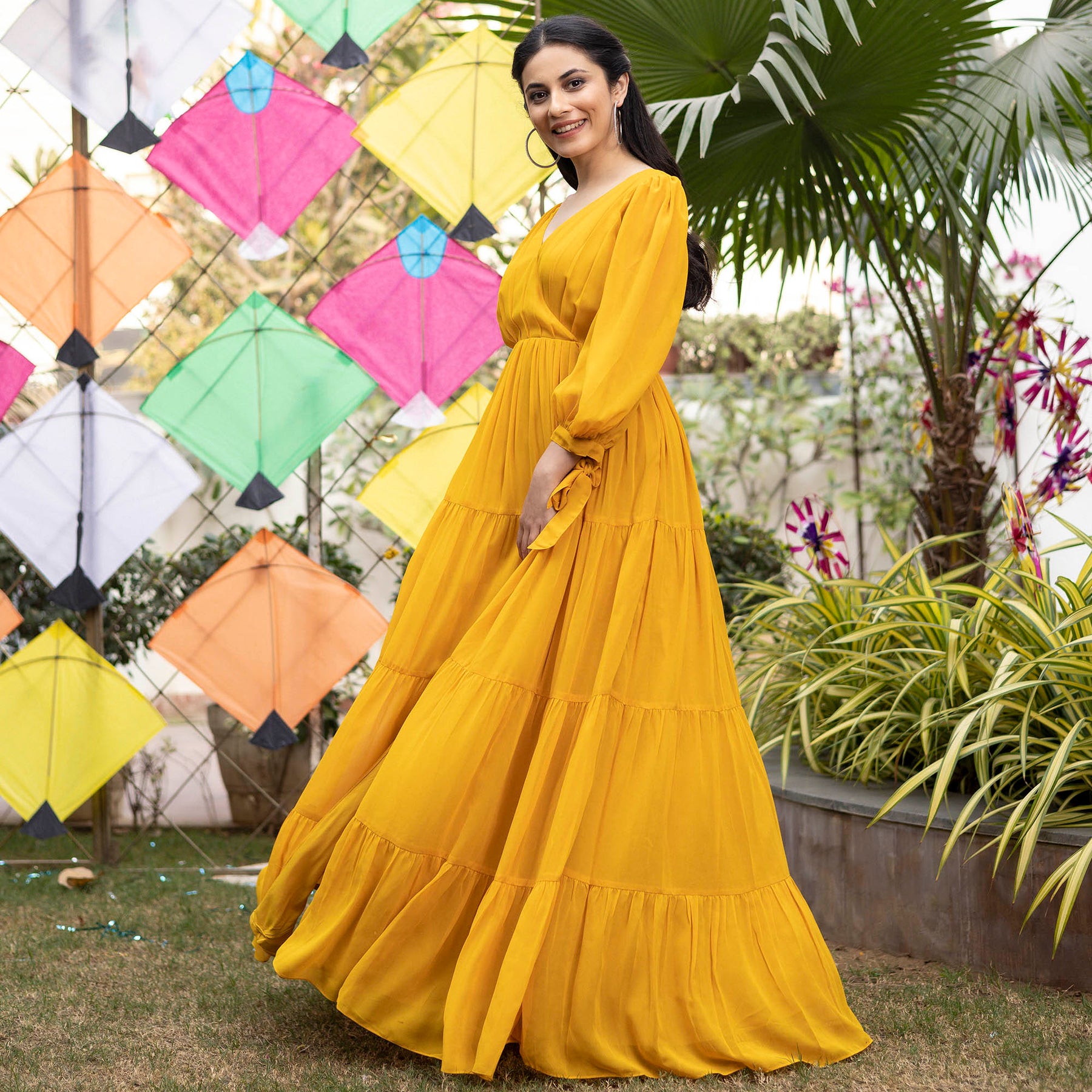 Women A-line Yellow Dress Price in India - Buy Women A-line Yellow Dress  online at Shopsy.in